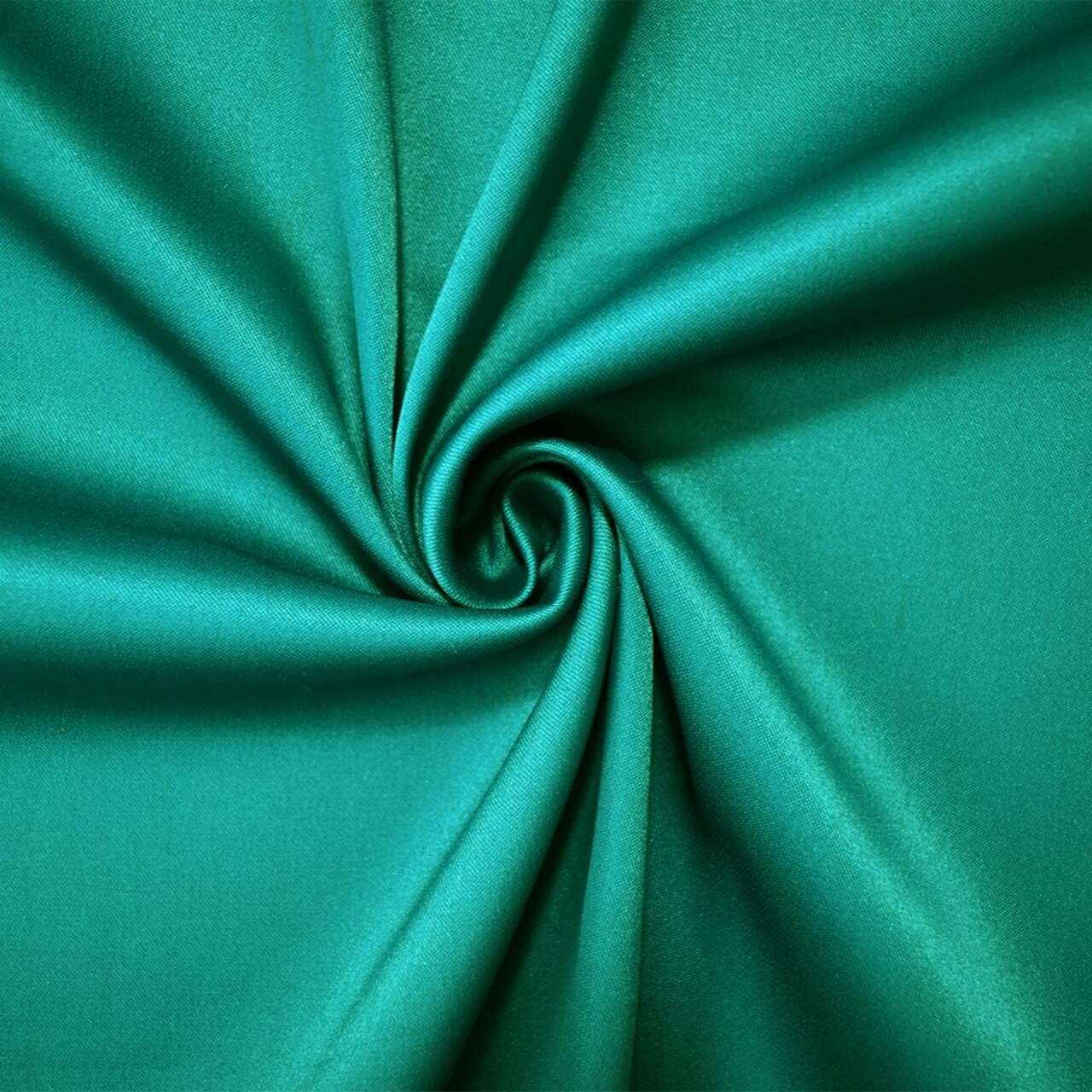 Dark Green Poly Stretch Spandex Lamour Solid Satin Woven Fabric By the Yard